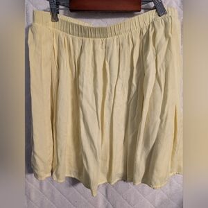 Old Navy Light Yellow A-Line Skirt